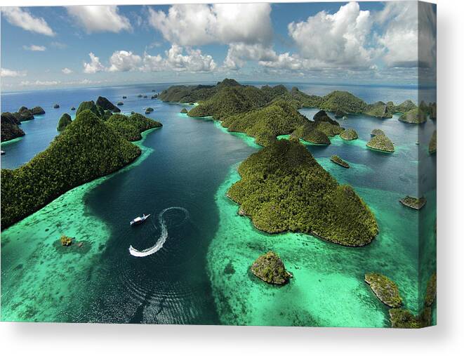 Boat Canvas Print featuring the photograph Green Paradise by Marcel Rebro