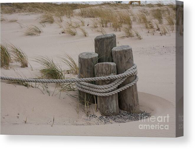 Ropes Canvas Print featuring the photograph Hang On by Timothy Johnson