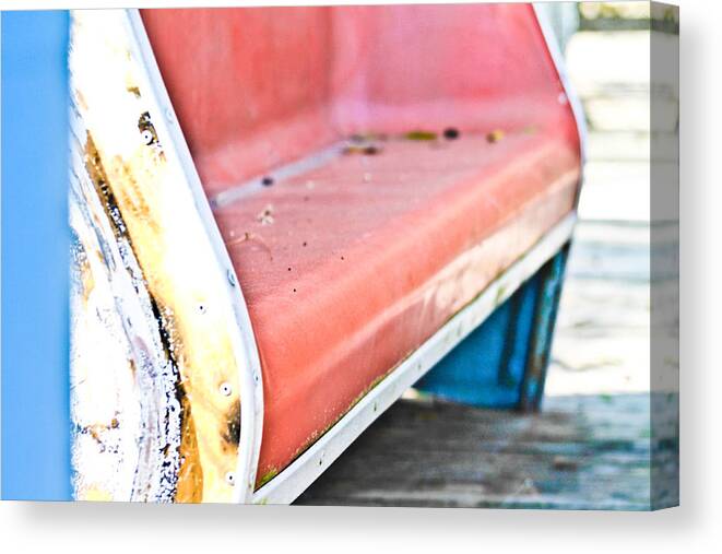 Bench Canvas Print featuring the photograph Have a seat by Jessica Brown