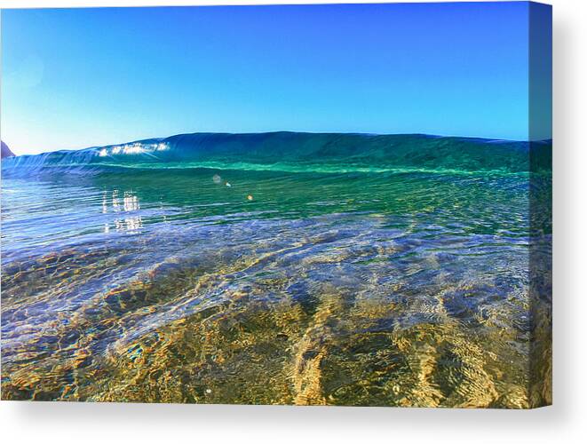 Surf Canvas Print featuring the photograph Hawaiian Water by Gregg Daniels 