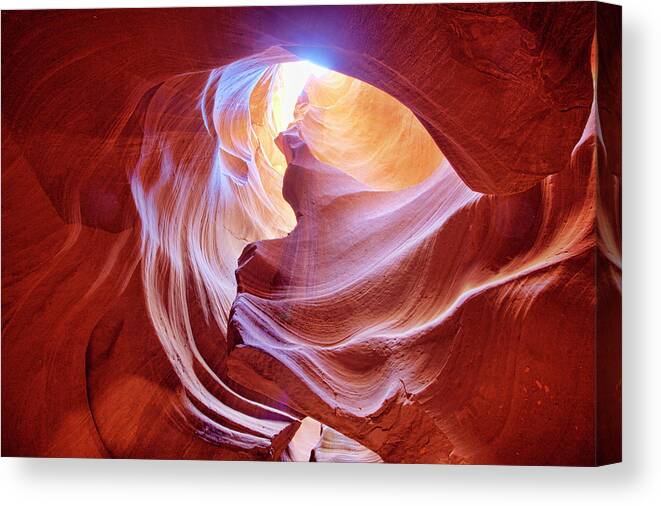 Nature Canvas Print featuring the photograph Heart Of The Canyon Hdr by Brad Mcginley Photography