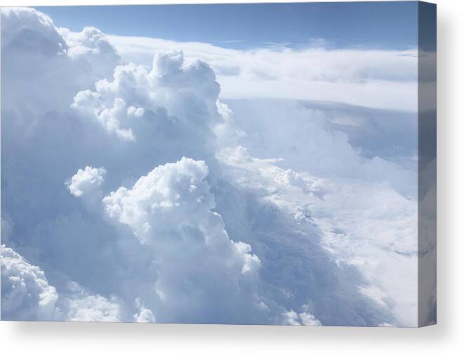 Mid-air Canvas Print featuring the photograph Heavenly Cloudscape by Blackred