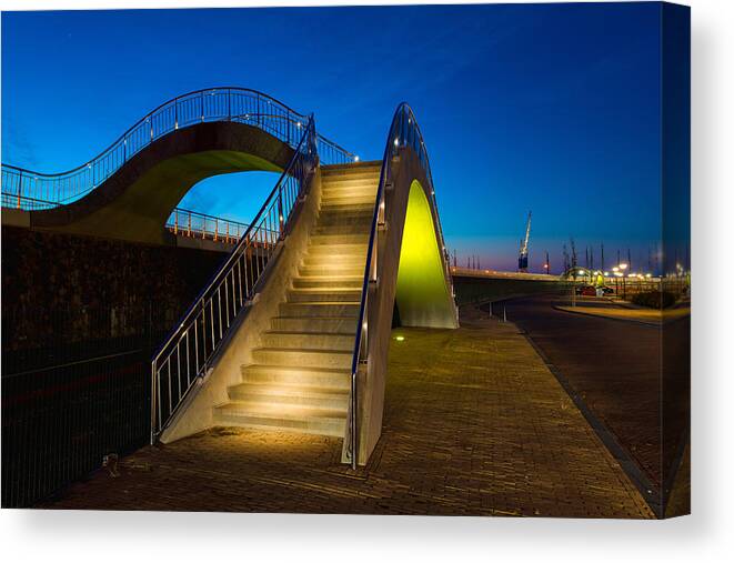 Outdoor Canvas Print featuring the photograph Heavenly Stairs by Chad Dutson
