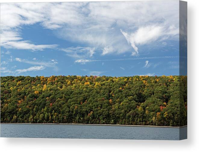 Day Canvas Print featuring the photograph Hemlock Lake, Ny by Tom McCorkle