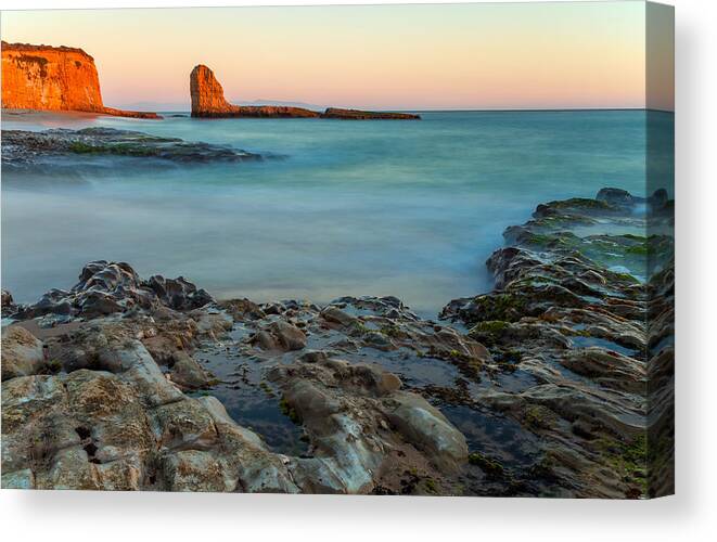 Landscape Canvas Print featuring the photograph Here and There by Jonathan Nguyen