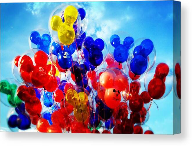 Fun Canvas Print featuring the photograph High Flying Mickey by Lynn Bauer
