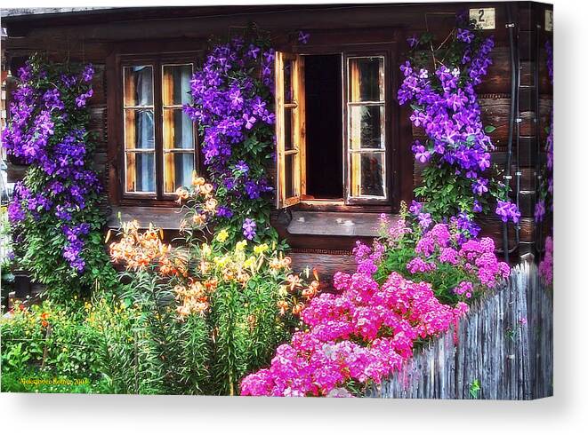 Wooden House Canvas Print featuring the photograph Highlander's Adobe # 3 by Aleksander Rotner