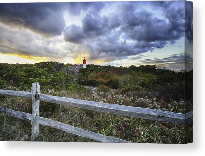 Usa Canvas Print featuring the photograph Historic Nauset Lighthouse by Kate Hannon