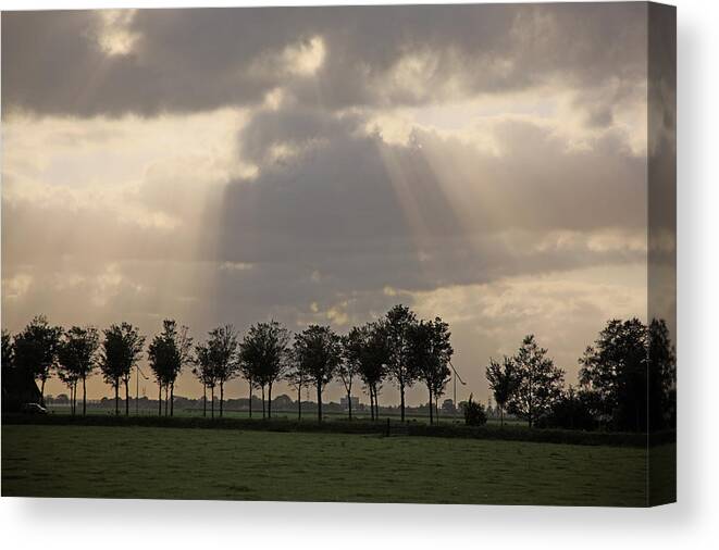 Netherlands Canvas Print featuring the photograph Holland, Beemster Polder by Hiroshi Higuchi