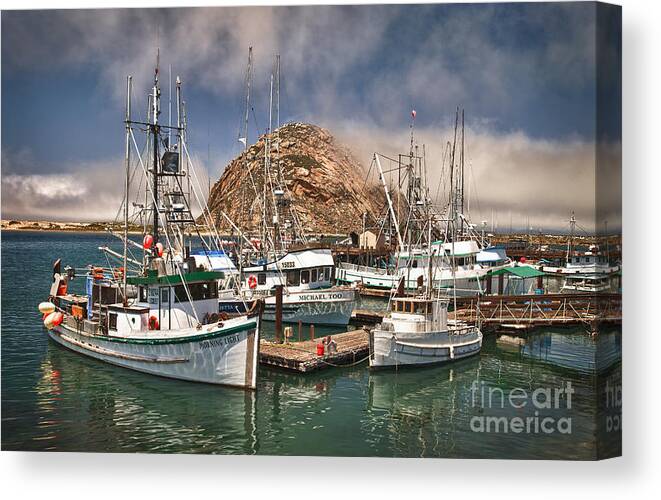 Morro Bay Canvas Print featuring the photograph Home Port by Alice Cahill