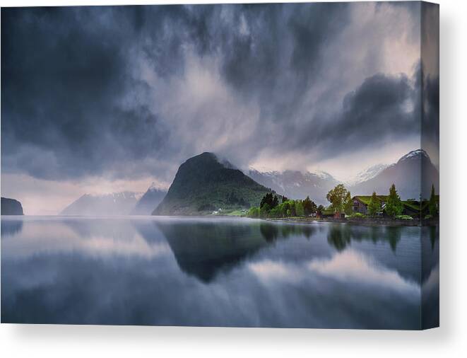 Norway Canvas Print featuring the photograph Hornindalsvatn II by Juan Pablo De