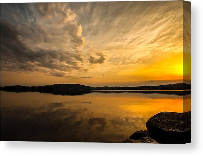 Landscape Canvas Print featuring the photograph How Great Thou Art by Rose-Maries Pictures