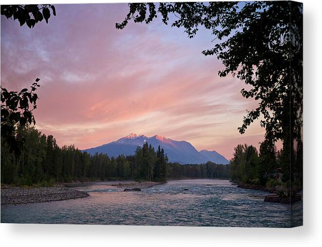 Bulkley River Canvas Print featuring the photograph Hudson Bay Mountain British Columbia by Mary Lee Dereske