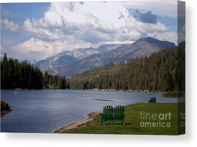 Hume Lake Canvas Print featuring the photograph Hume Lake by Ivete Basso Photography