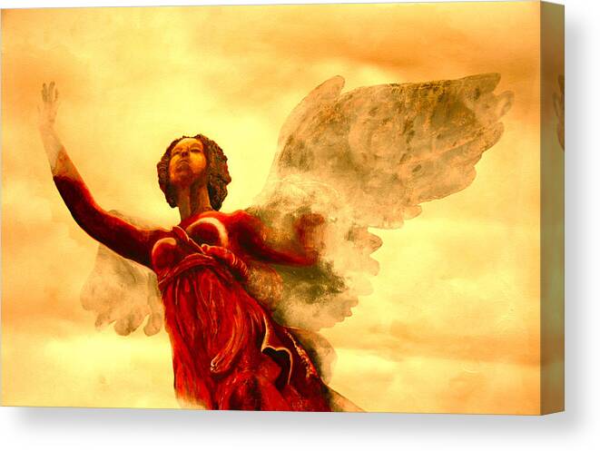 Giorgio Canvas Print featuring the painting I See my Angel coming forth by Giorgio Tuscani