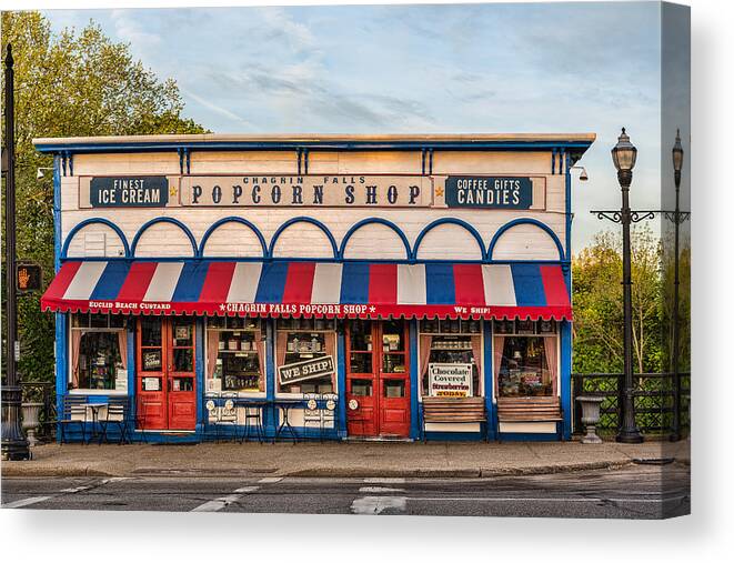 Popcorn Shop Canvas Print featuring the photograph Ice Cream And Popcorn by Dale Kincaid
