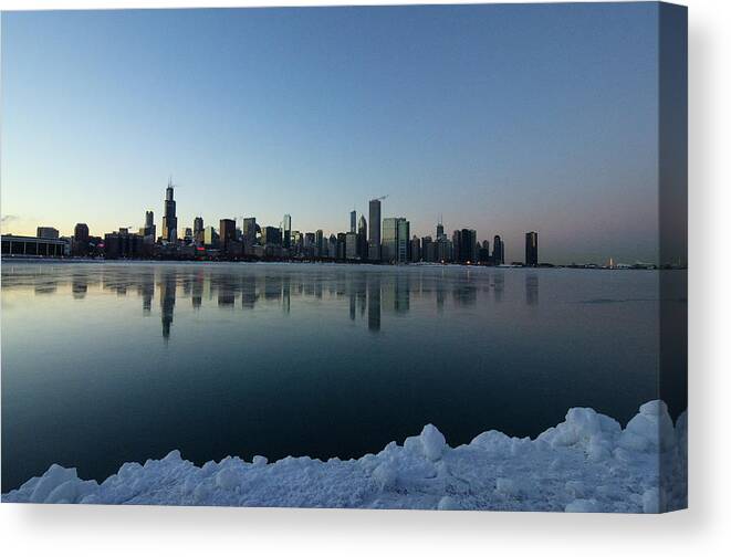 Snow Canvas Print featuring the photograph Ice, Ice, Baby by Romeo Banias