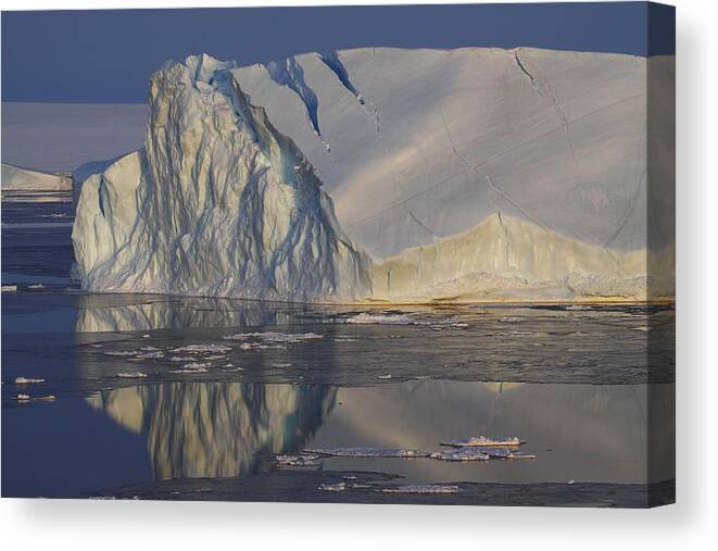 Feb0514 Canvas Print featuring the photograph Iceberg Antarctica by Hiroya Minakuchi