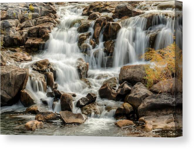 Waterfall Canvas Print featuring the photograph Idaho Falls 0072 by Kristina Rinell