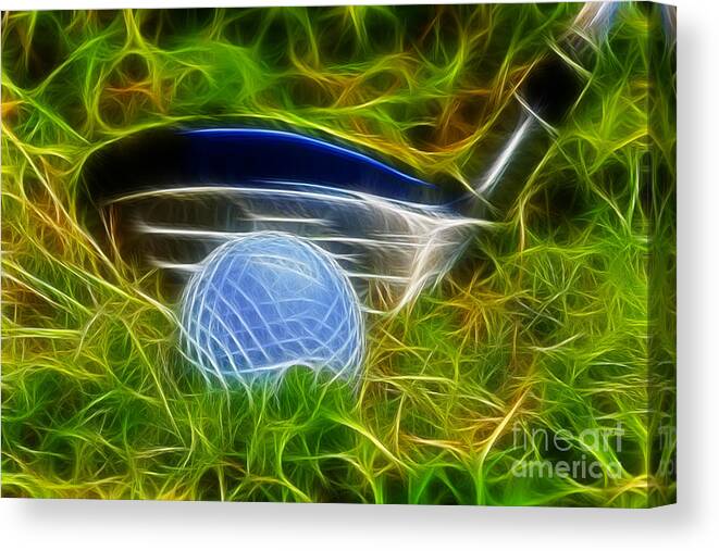 Golf Canvas Canvas Print featuring the photograph In the rough by Chris Thaxter