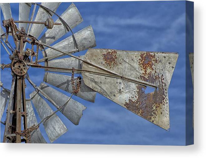 Windmill Canvas Print featuring the photograph In the Wind by Robin Mayoff