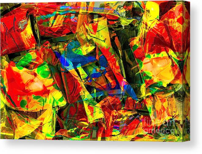 Abstract Canvas Print featuring the digital art In times of stress ... by Gwyn Newcombe