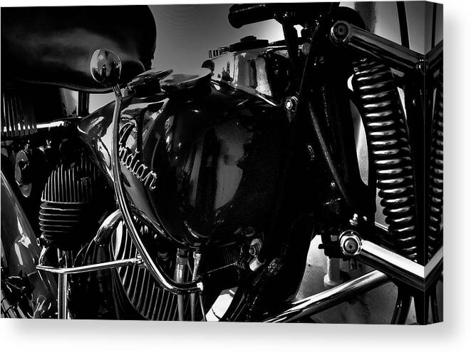 Indian Canvas Print featuring the photograph Indian Motorcycle II by David Patterson
