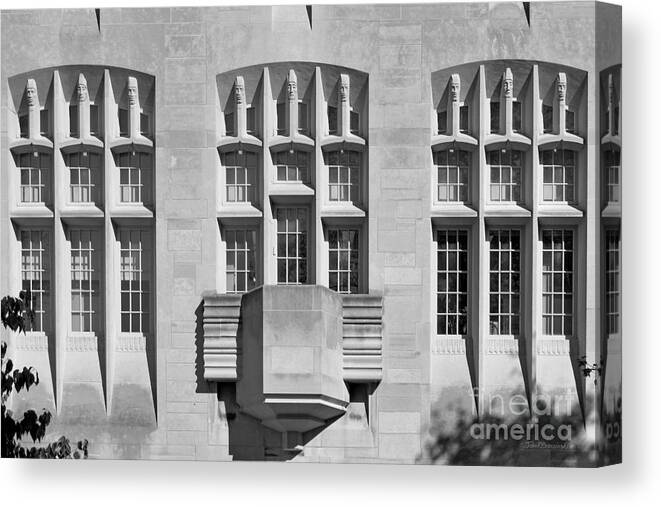 American Canvas Print featuring the photograph Indiana University Myers Hall by University Icons
