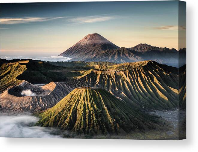 Tranquility Canvas Print featuring the photograph Indonesia Mount Bromo by Frederic Huber Photography