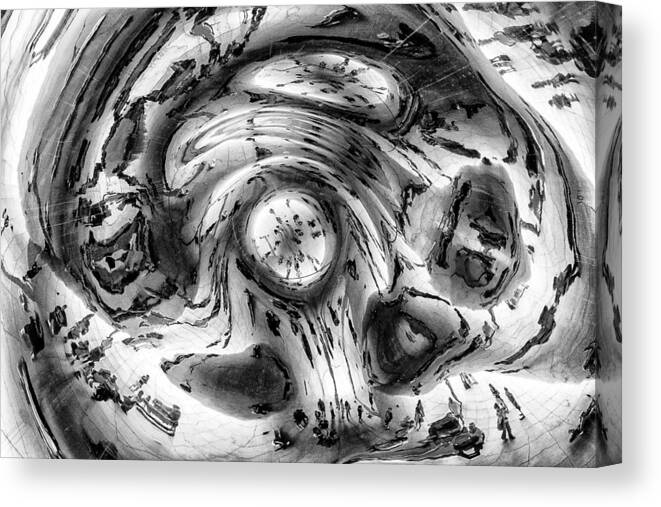 Abstract Canvas Print featuring the photograph Inside the Bean by Robert FERD Frank