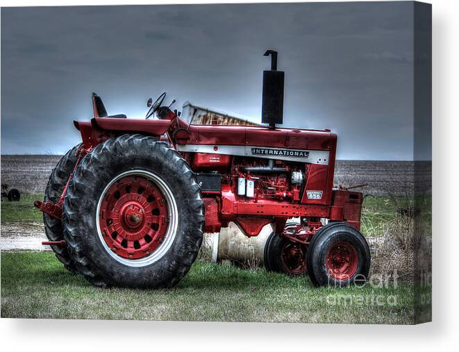 Tractor Canvas Print featuring the photograph International 856 by Thomas Danilovich