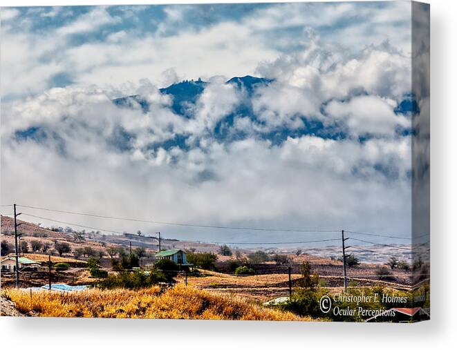 Hawaii Canvas Print featuring the photograph Into the Clouds by Christopher Holmes