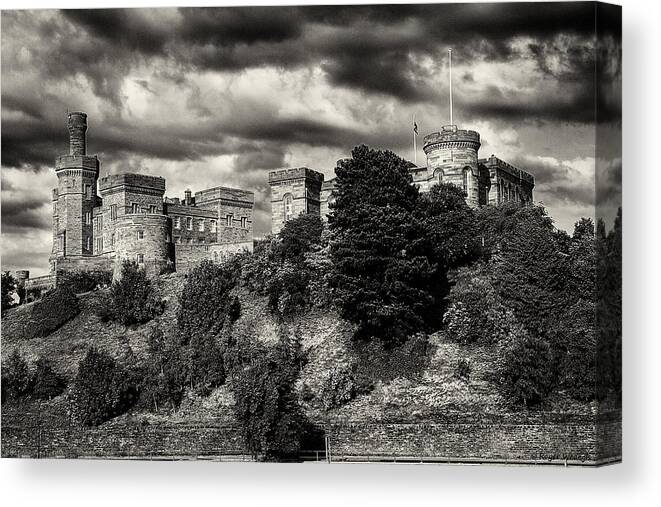 Castle Canvas Print featuring the photograph Inverness Castle Scotland by Roger Wedegis