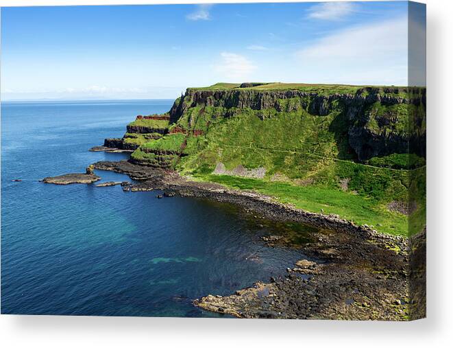 Landscape Canvas Print featuring the photograph Irish Shoreline by Sasar