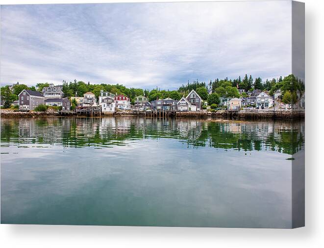 Town Canvas Print featuring the photograph Island Village by Edwin Remsberg