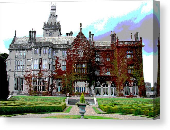 Adare Canvas Print featuring the photograph Ivy Covered Adare Manor by Norma Brock