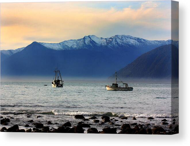 West Coast Canvas Print featuring the photograph Jackson Bay South Westland New Zealand by Amanda Stadther