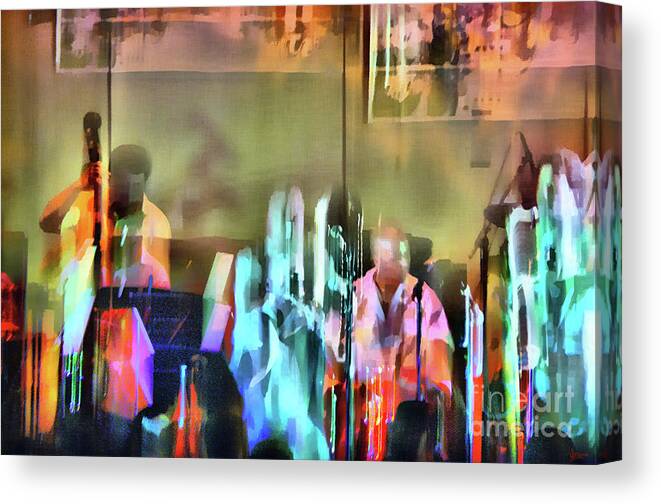 Jazz Canvas Print featuring the photograph Jazz Band by Jeff Breiman