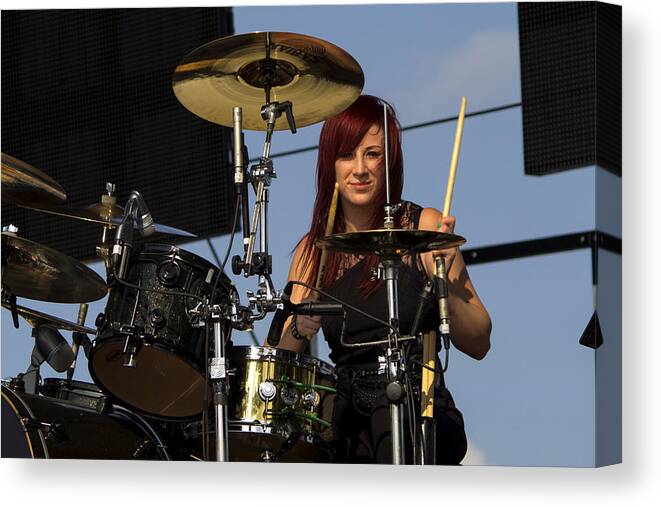 Beautiful Canvas Print featuring the photograph Jen Ledger of Skillet by Billy Torma