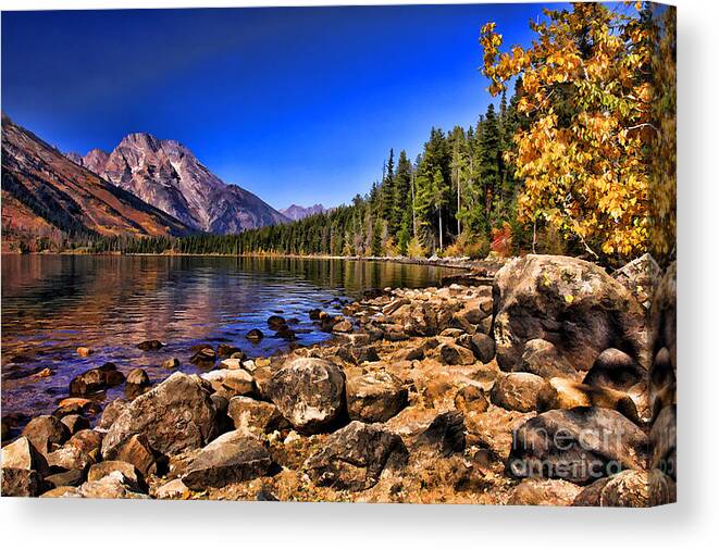 Jenny Lake Canvas Print featuring the photograph Jenny Lake by Clare VanderVeen