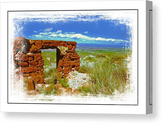 Jerome Canvas Print featuring the photograph Jerome Arizona Ver 1 by Larry Mulvehill