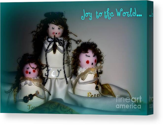 Trio Canvas Print featuring the photograph Joy to the World by Linda Bianic