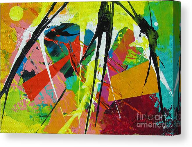 Acrylic Canvas Print featuring the painting Jungle2 by Lew Hagood