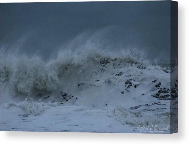 Water Canvas Print featuring the photograph Juno's Fury by Robert Banach