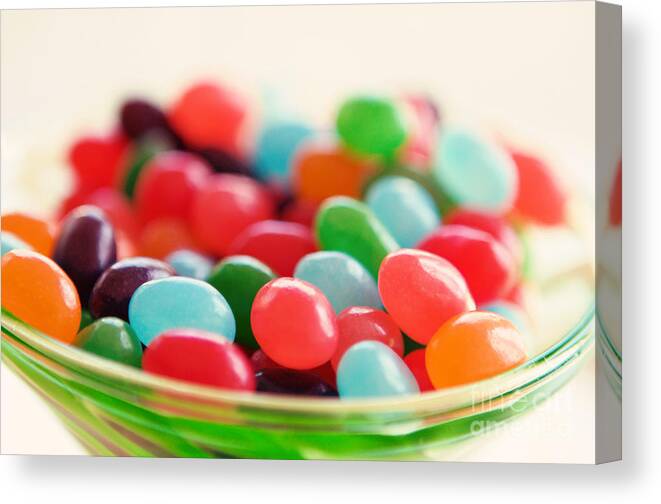Jelly Beans Canvas Print featuring the photograph Just A Bunch Of Beans by Kim Fearheiley