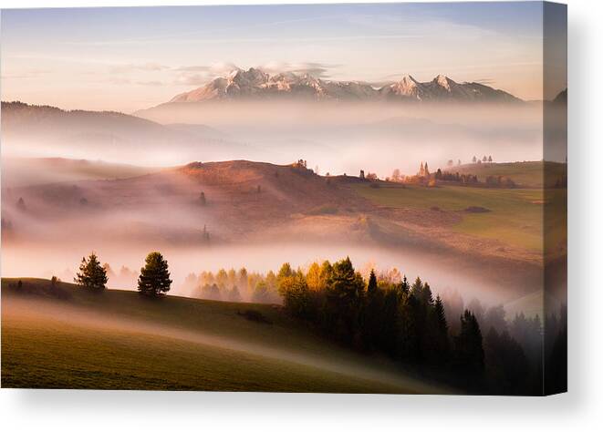 Landscape Canvas Print featuring the photograph Just A Silence by 