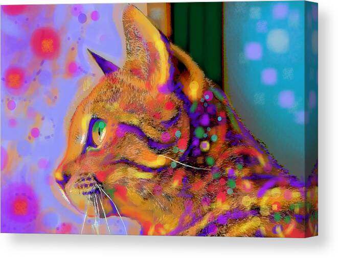 Digital Canvas Print featuring the digital art Just the Beauty I am by Mary Armstrong