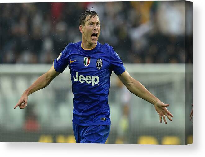 Scoring Canvas Print featuring the photograph Juventus FC v Parma FC - Serie A by Valerio Pennicino