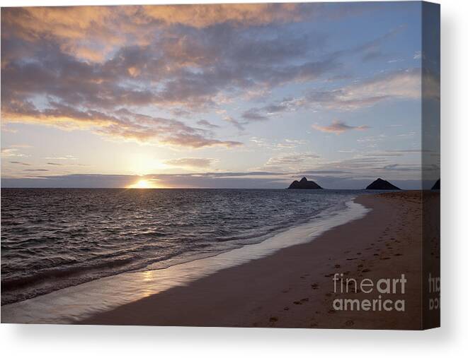 Amazing Canvas Print featuring the photograph Kailua Sunset by Brandon Tabiolo