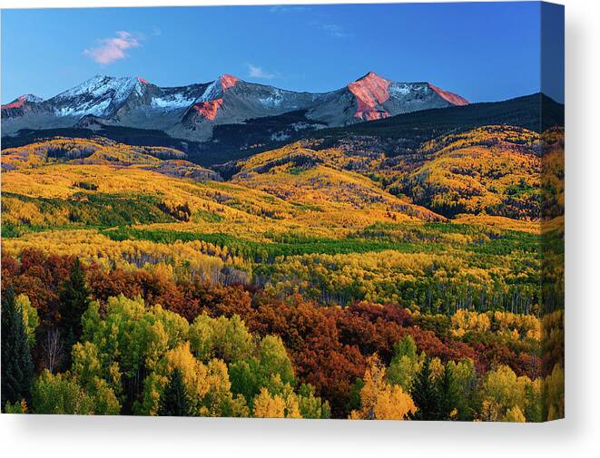 Scenics Canvas Print featuring the photograph Kebler Pass by Piriya Photography